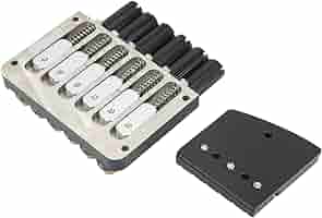 ヒップショット製 8弦ヘッドレスギター用ブリッジ、ブラック HIP SHOT ( ヒップショット ) 8 String Fixed Guitar Bridge